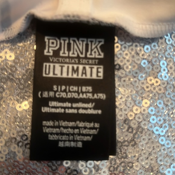 NWOT PINK SPORTS BRA SIZE SMALL. - Picture 4 of 4
